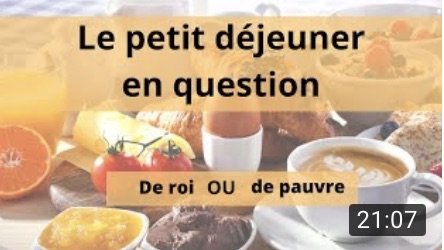 Le petit déjeuner en question : de roi ou de pauvre ?