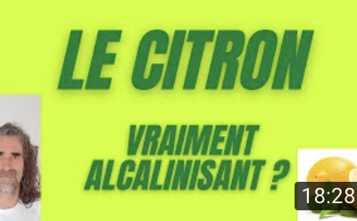 Citron alcalinisant ou pas ?