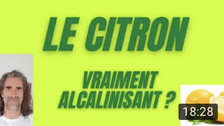 Citron alcalinisant ou pas ?