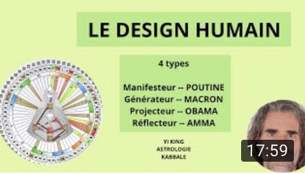 Astrologie Design Humain, 4 types : POUTINE MACRON OBAMA AMMA